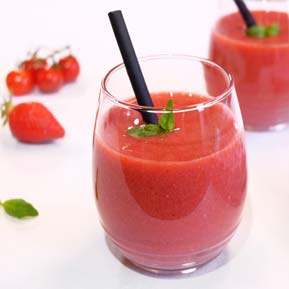 Recette OptiFibre® smoothie tomate basilic