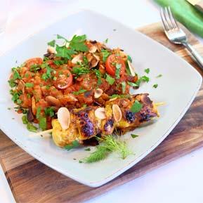 Recette OptiFibre® brochettes poulet
