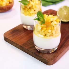 Recette OptiFibre® panna cotta